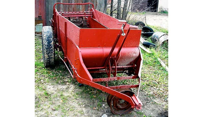 manure spreader is essential farming equipment when raising animals