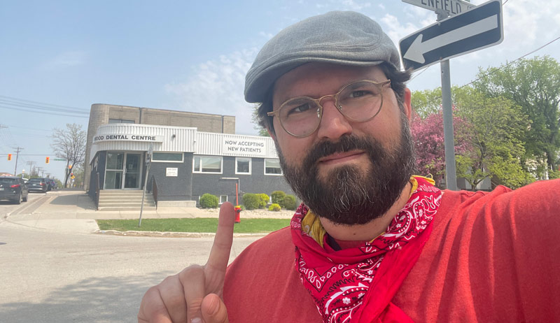 walk across Winnipeg Zach Loeks