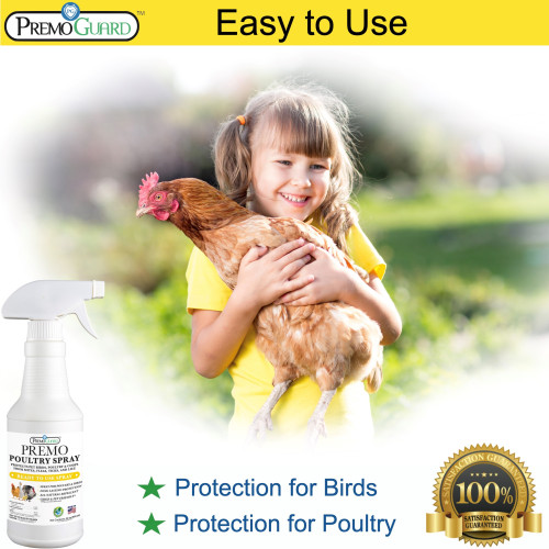 Poultry Spray 128 oz - All Natural Non Toxic - Premo Guard