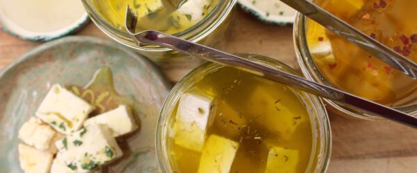 How to Store Feta Cheese in Olive Oil & Herbs
