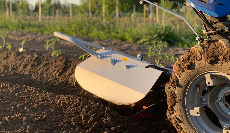 rotary plow attachment walk-behind tractor